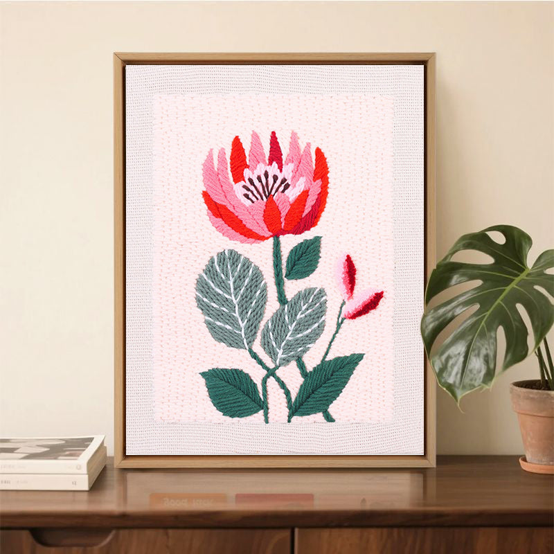 Blooming Red Protea