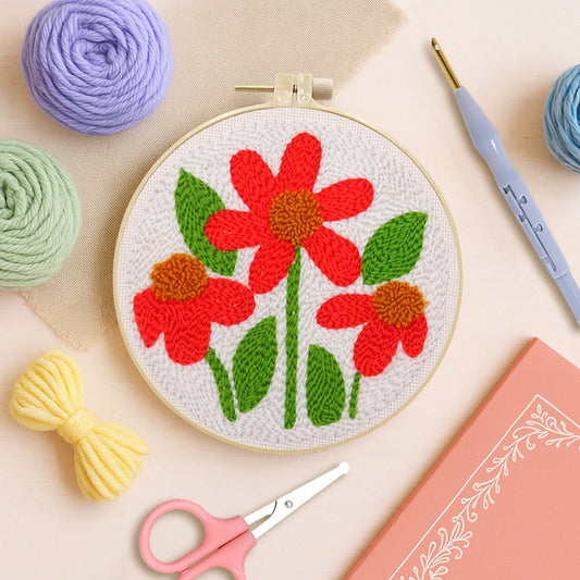 Scarlet Daisies