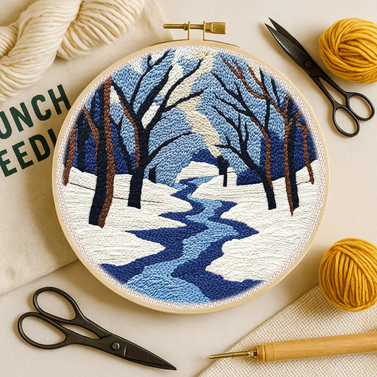 Winter River Path