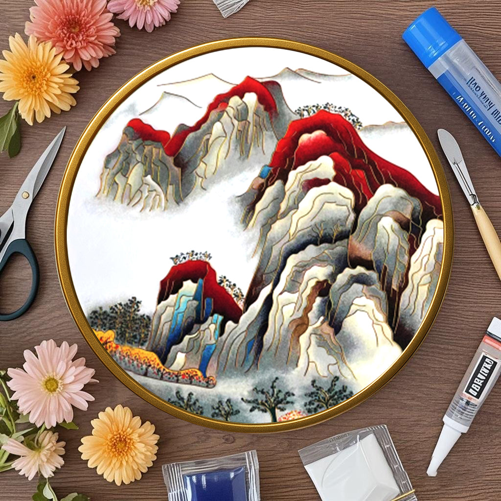 Gipfel und Berge - Cloisonné Kit