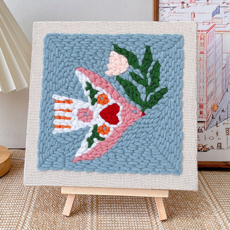 Peace Dove-Punch Needle Kit