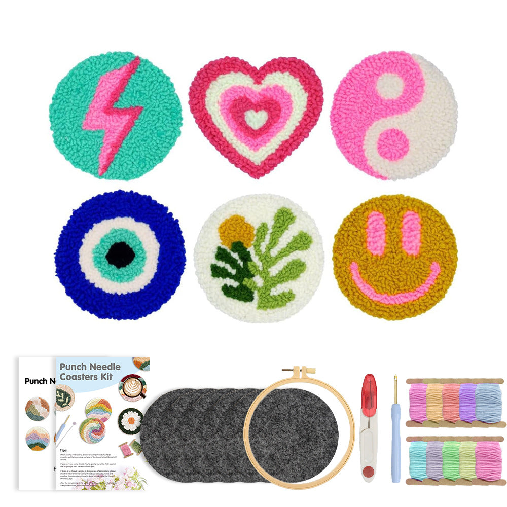 Vibe Icons-Punch Needle Coaster