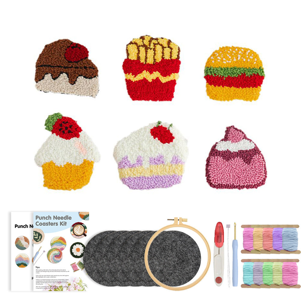 Sweet Bites-Punch Needle Coaster