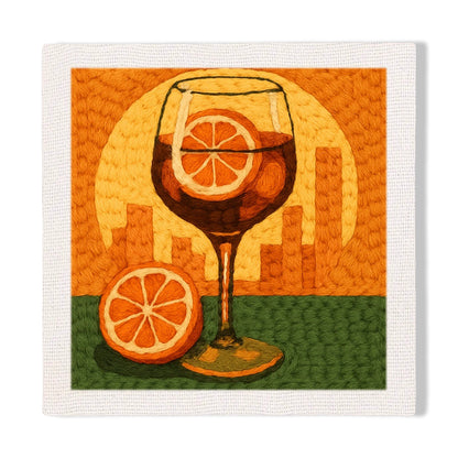 Orange Cocktail Glass