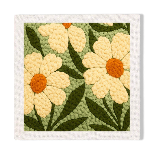 White Daisy Pattern