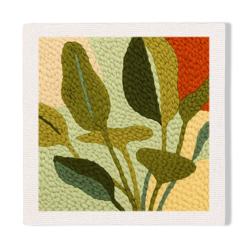 Abstract Green Leaves