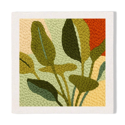 Abstract Green Leaves