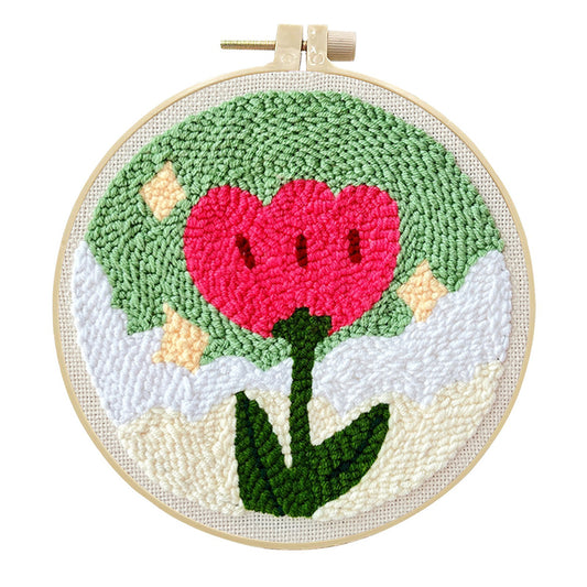 Spring Heart Tulip-Punch Needle Kit