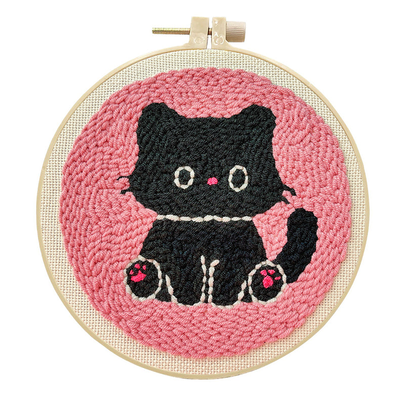 Midnight Meow-Punch Needle Kit