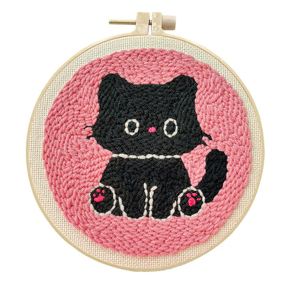 Midnight Meow-Punch Needle Kit