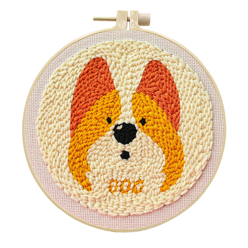 Corgi Joy -Punch Needle Kit