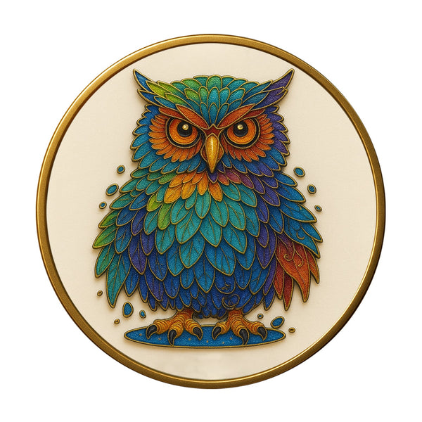 Bunte Eule - Cloisonné Kit