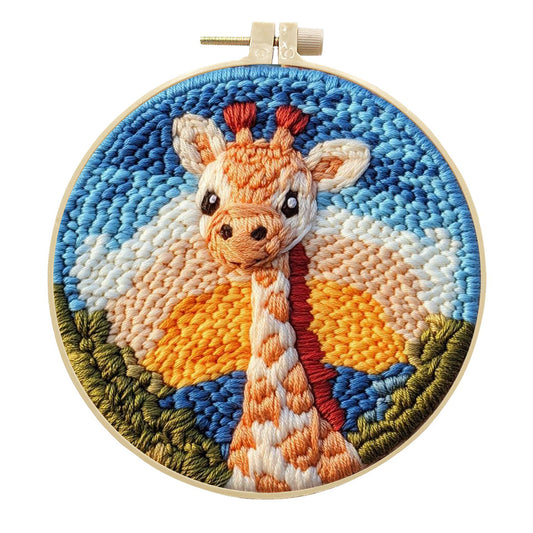 Sunrise Giraffe-Punch Needle Kit