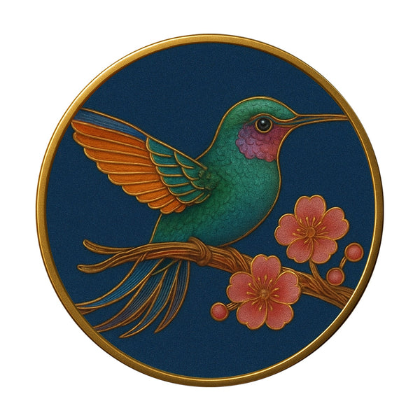 Vogel auf einem Ast – Cloisonné Kit