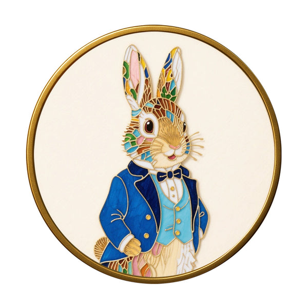Hase im blauen Smoking - Cloisonné Kit