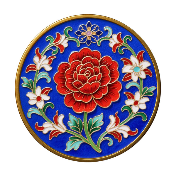 Englische Rose & Chinesische Schriftrolle - Cloisonné Kit
