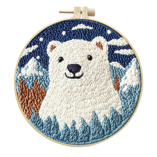 Arctic Bear-Punch Needle Kit