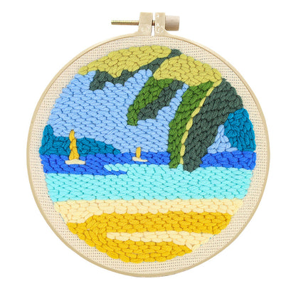 Azure Bay-Punch Needle Kit