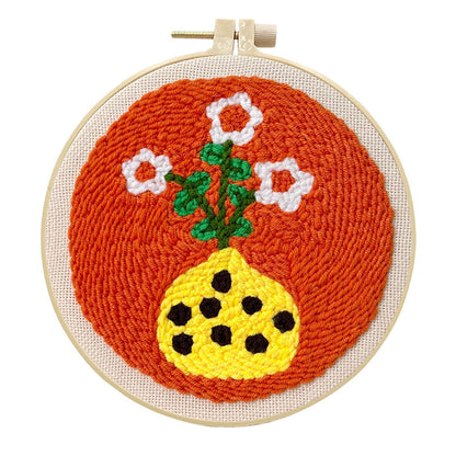 Sunburst Vase -Punch Needle Kit