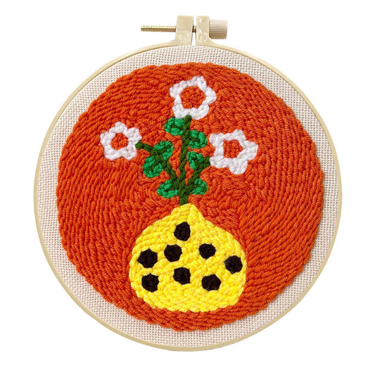 Sunburst Vase -Punch Needle Kit