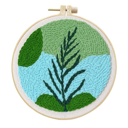 Serene Frond -Punch Needle Kit
