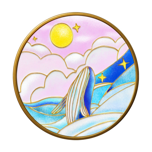 Rosa-Blaue Elster - Cloisonné Kit