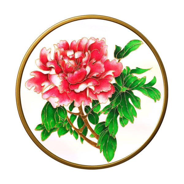 Rote Pfingstrose - Cloisonné Kit