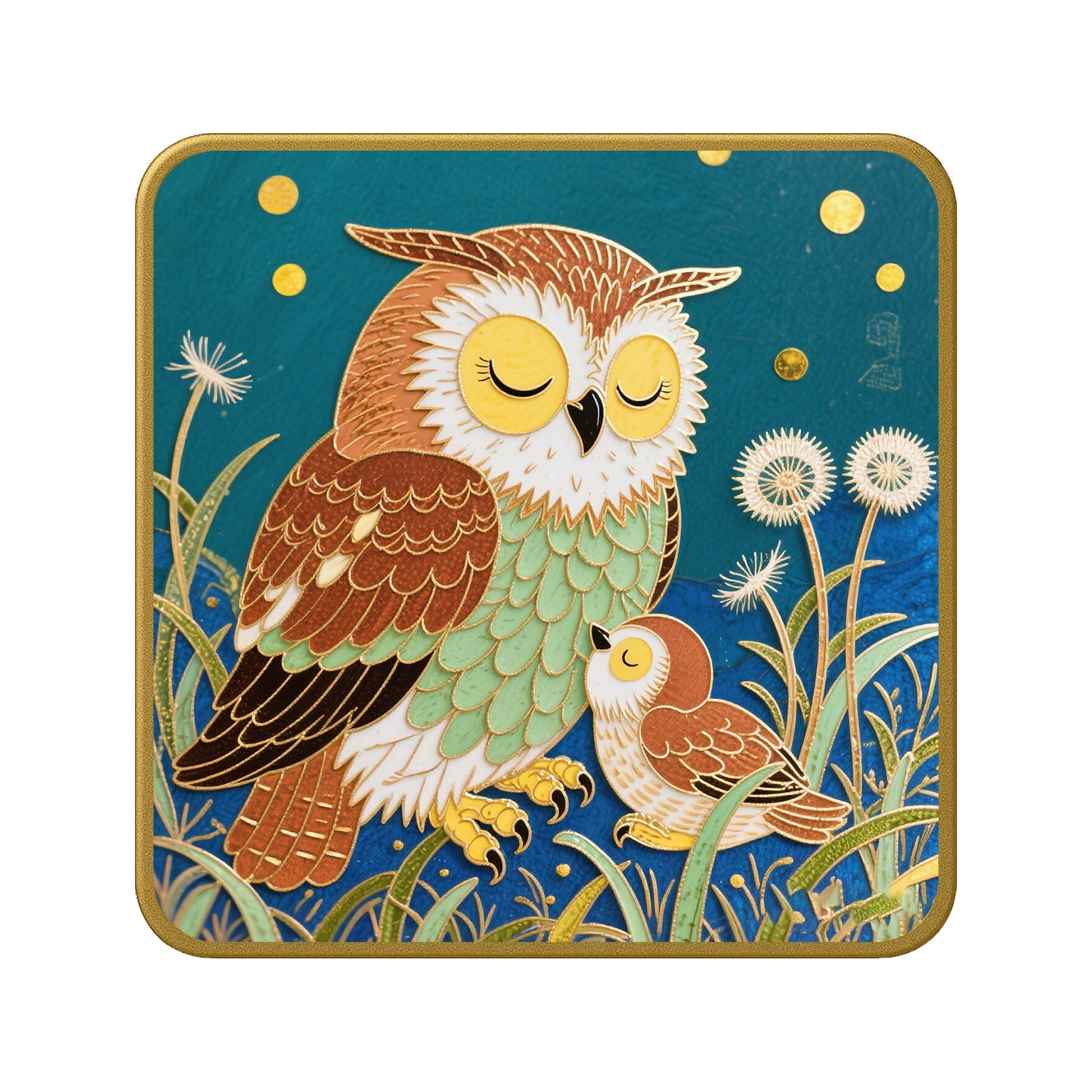 Schlafende Eule – Cloisonné Kit