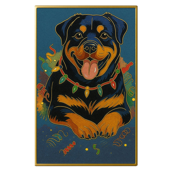 Hund mit offenem Maul – Cloisonné Kit