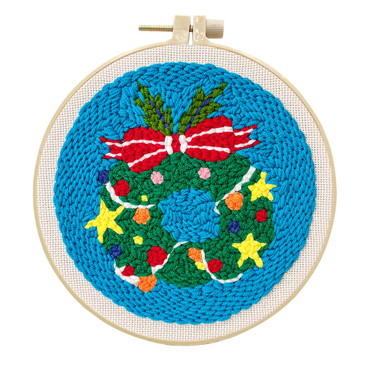 Joy Wreath-Punch Needle Kit