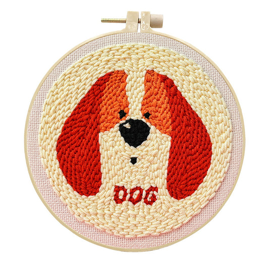 Spaniel Hug-Punch Needle Kit