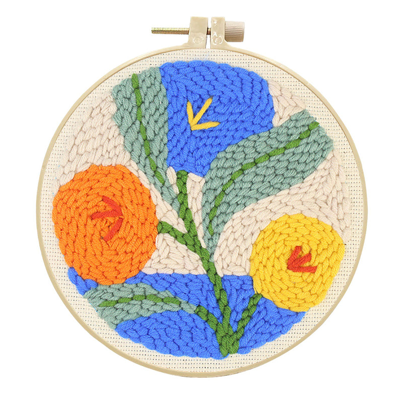 Floral-Tapestry -Punch Needle Kit