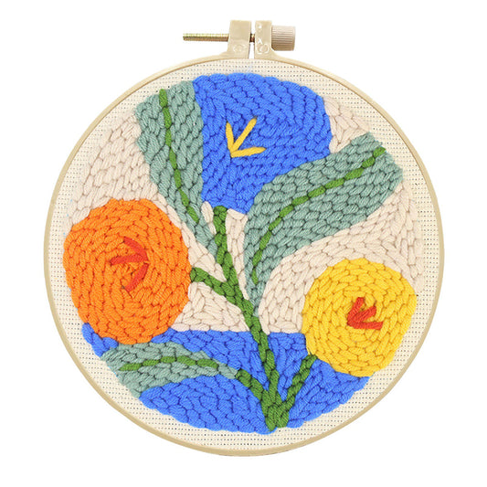 Floral-Tapestry -Punch Needle Kit