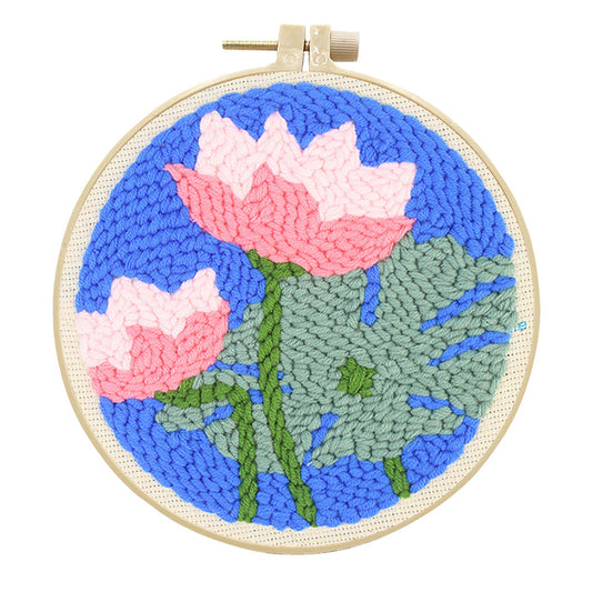 Lotus Grace -Punch Needle Kit