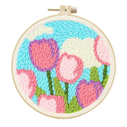 Golden Blossom -Punch Needle Kit