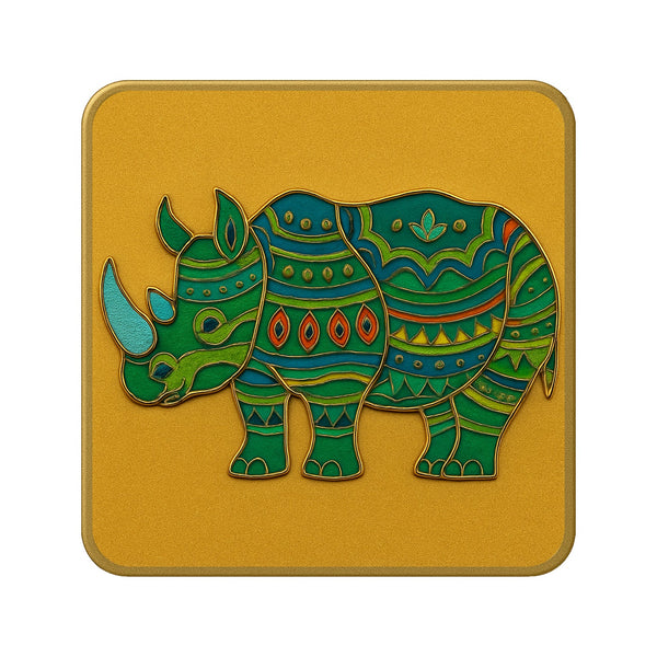 Grünes Nashorn – Cloisonné Kit