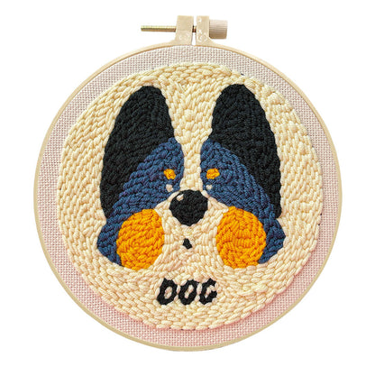 Pit Pup Cheer-Punch Needle Kit