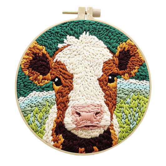 Pasture Calm Cow-Punch Needle Kit