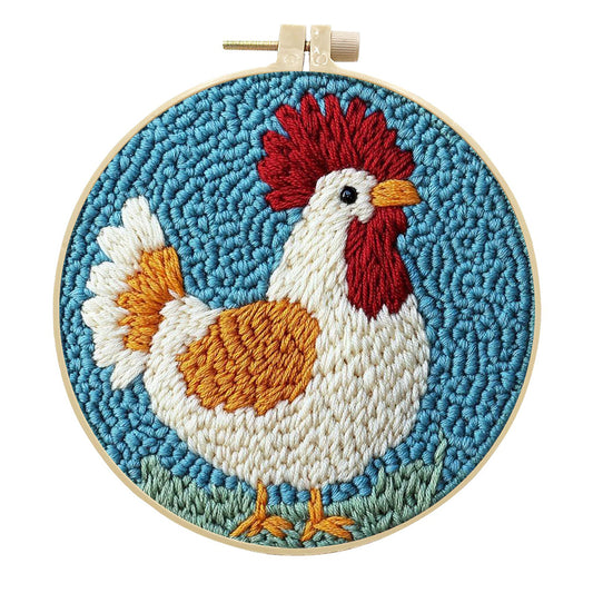 Morning Rooster-Punch Needle Kit