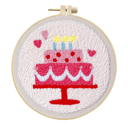 Make-a-Wish Cake Hoop-Punch Needle Kit
