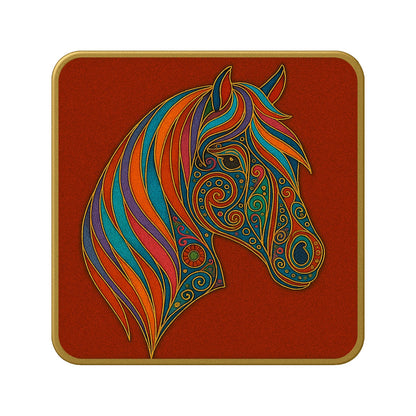 Bunter Pferdekopf – Cloisonné Kit