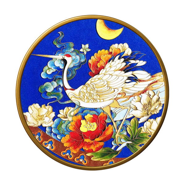 Mond & Roter Kranich – Cloisonné Kit