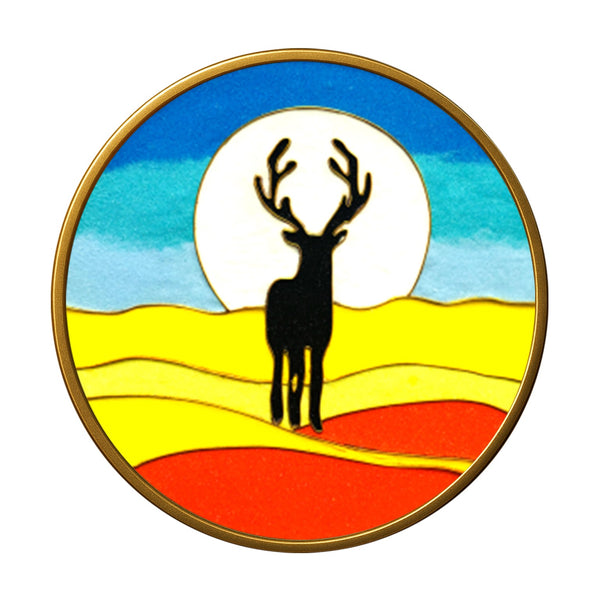 Hirsch im Sonnenaufgang - Cloisonné Kit