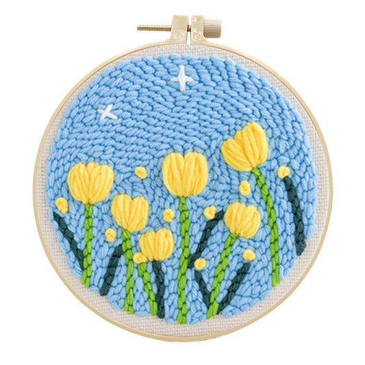 Tulip Field-Punch Needle Kit