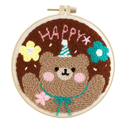 Party Bear-Punch Needle Kit