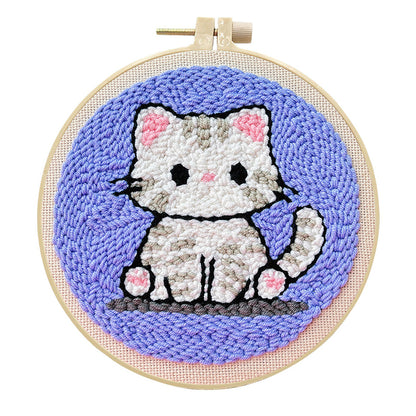 Silver Shorthair-Punch Needle Kit