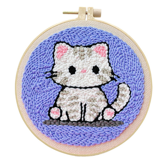 Silver Shorthair-Punch Needle Kit