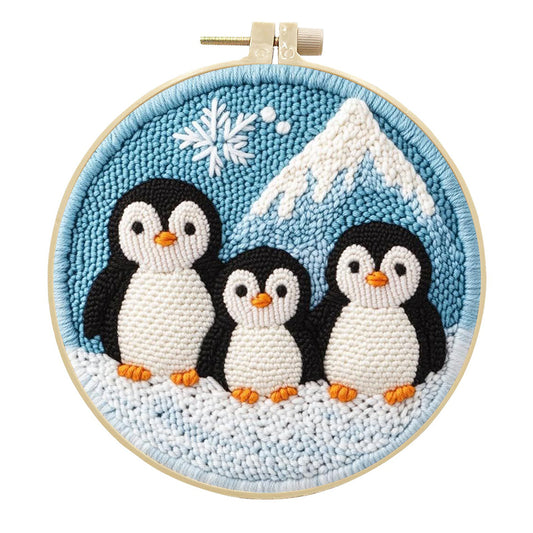 Penguin Trio-Punch Needle Kit