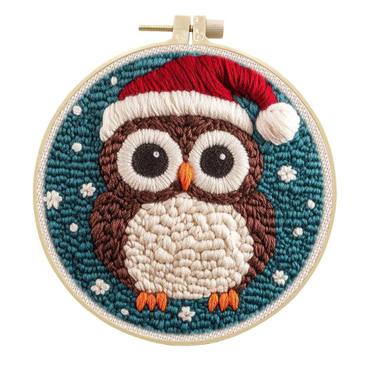 Festive Owl-Punch Needle Kit