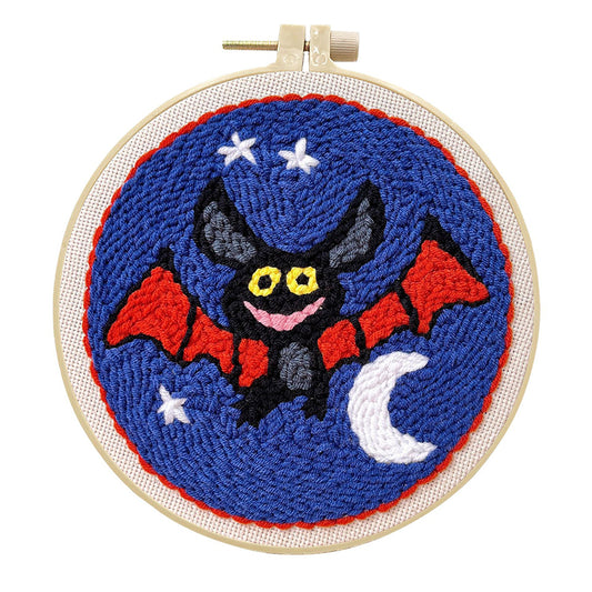 Moonlit Bat -Punch Needle Kit